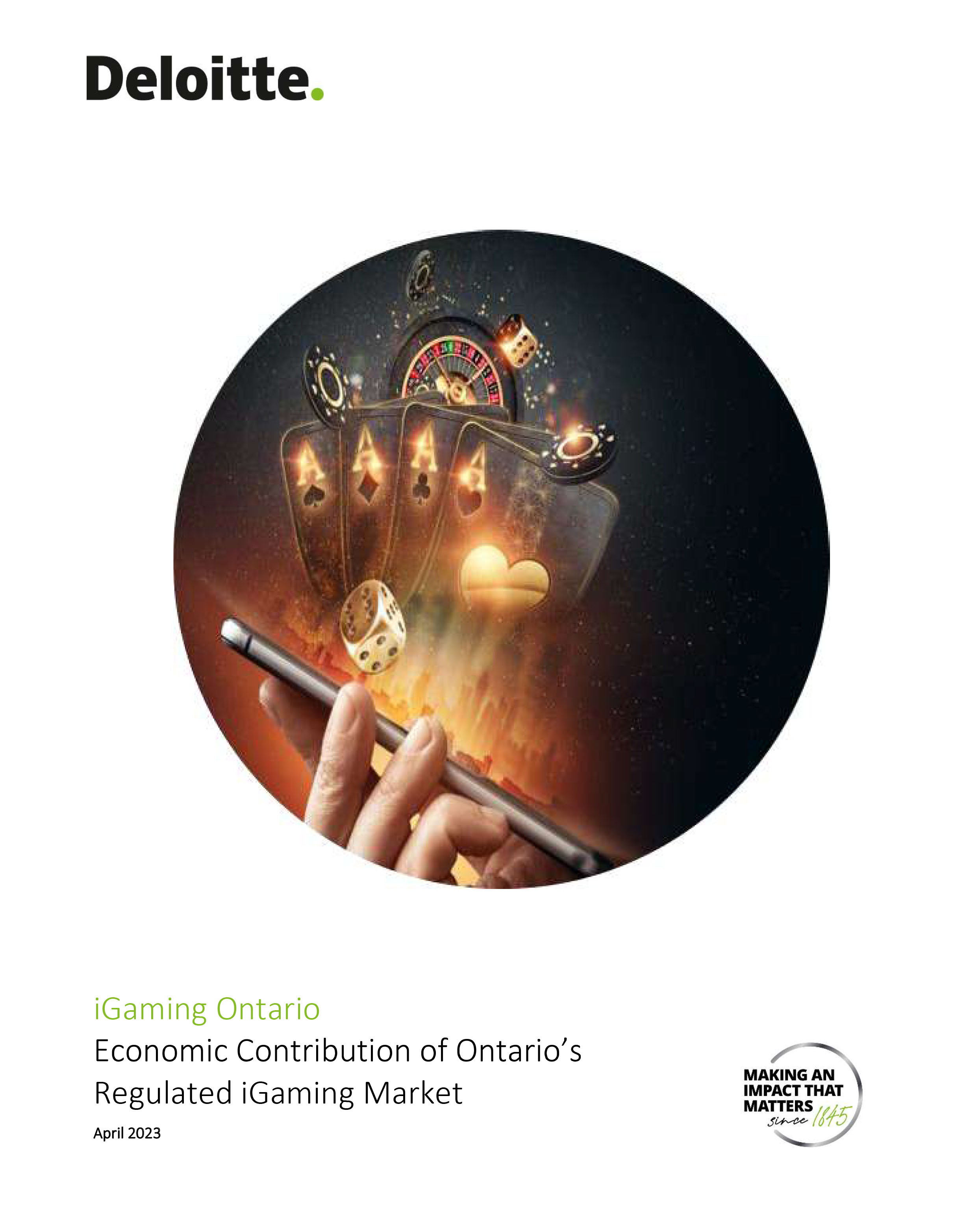 Deloitte: Economic Contribution of Ontario's Regulated iGaming Market